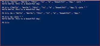 powershell join operator stephanos constantinou blog operator beautiful day tutorial