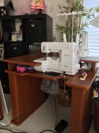 Baby Lock Ovation Serger And Koala Serger Station Sewing Machine Table Diy Quilting Room Sewing Rooms