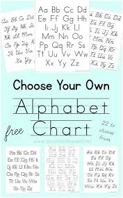 choose your own alphabet chart printable letters and