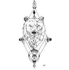 This softer rendition of the bear claw is a symbol of maternity, gentle spiritedness, and strength. Custom Geometric Bear Tattoo Design Colorado Artist And Tattoo Designer Pointillism Tattoo Geometric Bear Tattoo Bear Tattoo Designs Geometric Bear
