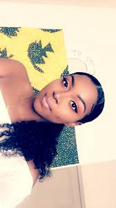 Sleek Middle Part Curly Ponytail Black Girl Ponytails Natural Hair Ponytail Curly Ponytail