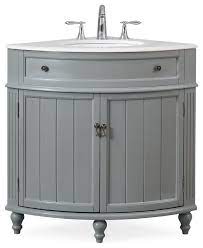 The type of bath vanity. In Stock 24 Thomasville Gray Corner Bathroom Vanity Traditional Bathroom Vanities And Sink Consoles By Chans Furniture Houzz