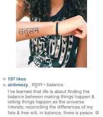 Tattoo In Hindi Meaning Balance Hindi Tattoo Warrior Tattoos Taurus Tattoos