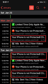 Your Iphone Is Not Protected Calendar Spam Removal