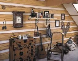Log Wall Faux Cabin Walls Log Wall Tree House Interior