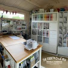 Ikea furniture can be turned into wonderful craft room tables and desks that are affordable, customizable, and full of storage! Craftroom Tour Ikea Furniture And Storage Ideas The Crafty Oink Pen