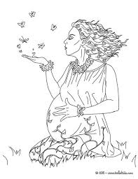 Pregnant Earth Goddess Earth Coloring Pages Coloring Pages Coloring Books