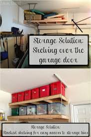 Overhead Garage Shelves Using Slotted Angle Iron Garagestorage Garage Angle Garage Garagestorage Iron Overhead She Garagenstauraum Organisierte Garage