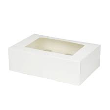 Yunko 15 pack bakery cupcake boxes with dozen cupcake inserts white bakery boxes with window fits 12 cupcakes or muffins (white, 12ct) 4.5 out of 5 stars 259 $20.99 $ 20. 6 Piece Cupcake Boxes With Insert Pla Window White