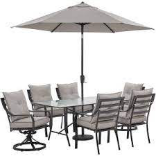Choose an outdoor patio dining set that won't overwhelm your space. 6 Seater Garden Dining Set With Parasol Grey
