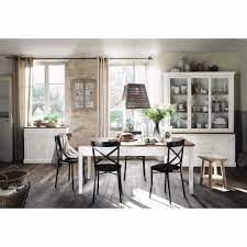 bahut 3 portes blanc maisons du monde table salle a manger idees deco salle a manger salle a manger bois