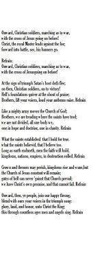 Onward Christian Soldiers Words Sabine Baring Gould 1864 Music St Gertrude Haydn Christian Soldiers This Is Gospel Lyrics Soldier Songs