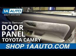 1992 toyota camry sedan having issues getting the right rear door glass in the track on the right hand side. How To Install Door Panel 97 01 Toyota Camry 1a Auto