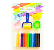 12 Modeling Clay Sticks 160g. w/ Modeling Accessories.
