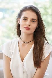 Airuisen Collier ras du cou en cuir avec perles nouées et cordon en cuir  véritable noir pour adolescentes, femmes, petites filles, Perle, cuir,  Perle : Amazon.ca: Mode