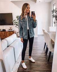 Jean Jacket Outfit Best Denim Jacket Ripped Denim Denim Jacket Jean Jacket Ripped Jea Jean Jacket Styles Fall Jackets Outfit Oversized Jean Jacket Outfit