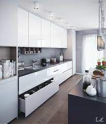 Pin By Ale On Decoracao Home White Modern Kitchen Kitchen Room Design Kitchen Furniture Design