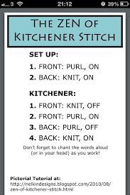 The Kitchener Stitch Knitting Tattoo Knitting Tutorial Knitting Techniques