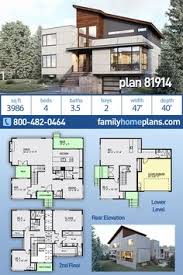 Modern and contemporary house plans are typically defined by lots of glass, steel or concrete, plus clean lines, simple proportions, and floor to ceiling windows. 96 Modern House Plans Ideas Modern House Plans House Plans Modern House