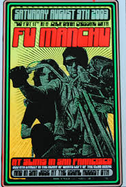 Fu Manchu Frank Kozik Ripoff Poster Did A Good Job I Actually Thought Frank Might Have Done It Nice Poster Band Posters Music Poster Poster Prints