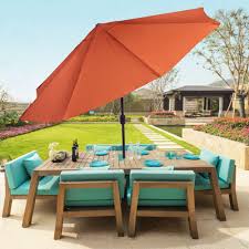 This mechanism is the most straightforward option. Fingerhut Pure Garden 10 Foot Aluminum Patio Umbrella With Auto Tilt Terracotta