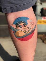 Porco Rosso By Kim At Black Rabbit Tattoo Richmond Va Tattoos Black Rabbit Tattoo Rabbit Tattoos