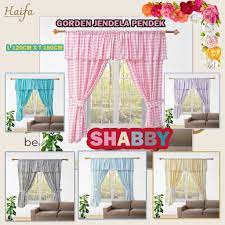Model pendek ke ambang jendela mudah dibersihkan, tidak memakan banyak ruang, bisa digunakan di dapur kecil. Gorden Jendela Pendek Ukuran Tinggi 150cm Model Shabbycic Shopee Indonesia