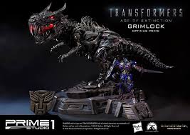 Keep converting him back and forth so he can handle whatever his foes dish out! Transformers Movie 4 Age Of Extinction Optimus Prime Dinobot Grimlock Statue Action Figures Transformers Robots