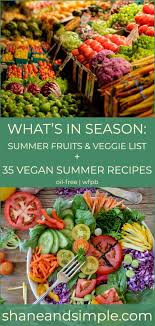 What S In Season Summer Fruits Vegetables List In 2020 Fruits And Vegetables List Vegan Recipes Easy Summer Recipes