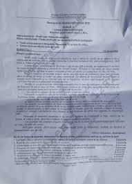 Simulare bac 2015 subiecte si barem limba romana profil real. Subiecte Bac 2015 Rezolvarea Subiectelor De La Simularea Probei De RomanÄƒ