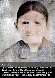 Lorinda Burke Moore Morton (1816-1887)