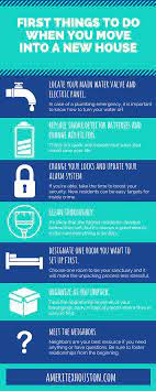 Find out when you will receive the keys to your new home. New Place Here S What To Do First Infographic Ameritex Movers