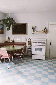 Checkerboard Kitchen Floor Ideas And Inspiration Hunker Kitchen Flooring Retro Kitchen Checkered Floor Kitchen