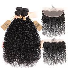 Our curly hair offers the perfect protective style and a head full of big hair goals. Virgin Peruvian Curly Hair 4 Bundles 13 4 Lace Frontal Human Hair Curly Afro Weave Wigginshair