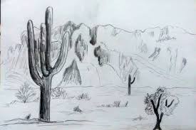 Drawing Sketches Pencil Desert Drawing Sketches Sketches Art