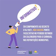 Os serviços considerados essenciais à população serão mantidos em regime de plantão. Prefeitura Decretou Que Nao Havera Ponto Facultativo No Periodo Carnaval Portal Da Prefeitura De Sao Raimundo Nonato