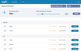 Screenshot of Capti Voice
