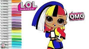 Plus art of omg lights dazzle and brand: Lol Surprise O M G Coloring Book Page Angles Lol Surprise O M G Lights Youtube