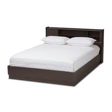 Available in twin, full, queen, king, and california king sizes. Queen Larsine Finished Platform Storage Bed Brown Baxton Studio Target