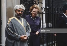 Sultan Qaboos Of Oman Meets British Prime Minister Margaret Thatcher Sultan Qaboos Oman Sultan