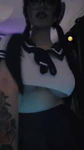 Abru Shaddix hot goth schoolgirl