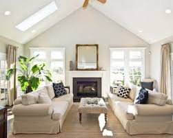 Two Couches Facing Each Other Neutral Colors But You Can Introduce Color Orange With A Neutral Living Room Neutral Living Room Design Classic Living Room