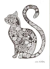 Cat Pattern Meovv Cat Catpattern Pattern Katzen Katzenumriss Tattoos Mandala Ausmalen Mandala Tiere