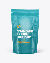 Download Glossy Stand Up Pouch Mockup In Pouch Mockups On Yellow Images Object Mockups PSD Mockup Templates