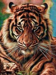 Buy Angry Tiger Diamond Painting Kit At 30 Off Pretty Neat Creative Angry Tiger Diamond Painting Cross Paintings