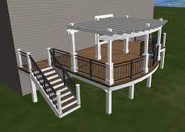 Make your deck feel like another room in your home by adding a outdoor curtains and beautiful seating for entertaining. Pergola Posts Deck With Railings Google Search Deck With Pergola White Pergola Pergola Patio