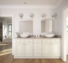 Make it more relaxed and less refined: Antique White Bathroom Vanities Bathroom Design Ideas