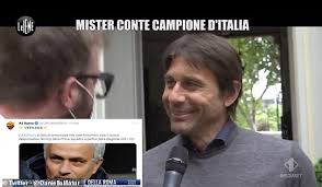 Antonio conte is leaving his job as manager of internazionale after concluding his ambitions were at odds with inter's plans to sell players this summer. Inter Milan Boss Antonio Conte Plays Down Heated Rivalry With Roma S New Manager Jose Mourinho Daily Mail Online