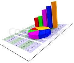 Pie Chart Indicates Stat Graphics And Stock Image