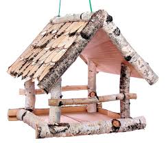Vogelhauschen Birke I Klein Zum Aufhangen Holz Futterhaus Rustikale Vogelhauschen Vogelfutterhaus Und Futterhaus